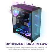 Nzxt Flow RGB ATX Mid Tower Case Black - H7