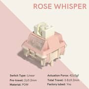 Womier POM Series Lubed Switch - ROSE WHISPER