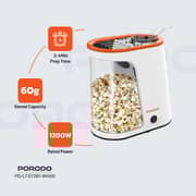Porodo Lifestyle Air-Popped Popcorn Maker - PD-LFST061-WHOG