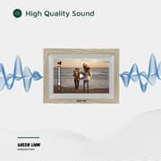 Green Lion Digital Picture Frame 10.1Inch Wooden - GNDGPICFRM