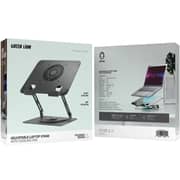 Green Lion Adjustable Laptop Stand with Cooling Fan Black - GNAD360STDBK