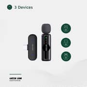 Green Lion 3-in-1 Wireless Microphone Black - GNGM75XMICBK