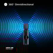 Green Lion 3-in-1 Wireless Microphone Black - GNGM75XMICBK