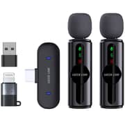 Green Lion 3-in-1 Wireless Microphone Black - GNGM76XMICBK