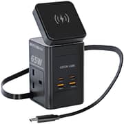 Green Lion 1 Pc GaN Travel Adapter 65W Black - GNGANTR65WBK