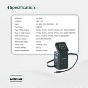 Green Lion 1 Pc GaN Travel Adapter 65W Black - GNGANTR65WBK