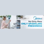 Midea Free Standing Dishwasher - WQP15-W7633D(SS)-GCC