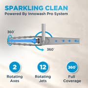 Midea Free Standing Dishwasher - WQP15-W7633D(SS)-GCC