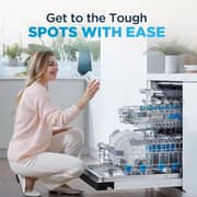 Midea Free Standing Dishwasher - WQP15-W7633D(SS)-GCC