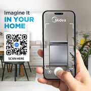 Midea Free Standing Dishwasher - WQP15-W7633D(SS)-GCC