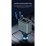 Green Lion Retractable Car Charger 90W Green - GNRCC90WGN