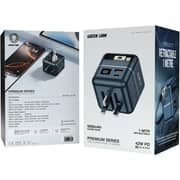 Green Lion GaN Premium Series Charger with Power Bank Grey - GNGAN42PB10GY