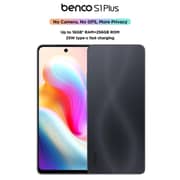 Benco S1 Plus 8+8GB RAM 256GB 4G LTE No Camera and No GPS, Dual SIM | Dark Grey - Middle East Version