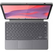 Lenovo Chromebook Duet 11M889 2-in-1 (2024) Laptop - MediaTek Kompanio 838 / 10.95inch WUXGA / 128GB SSD / 8GB RAM / Arm Mali-G57 MC3 GPU / ChromeOS / English Keyboard / Luna Grey / International Version - [83HH0001US] + Inbox Folio Stand + Folio Keyboard