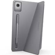 Lenovo Chromebook Duet 11M889 2-in-1 (2024) Laptop - MediaTek Kompanio 838 / 10.95inch WUXGA / 128GB SSD / 8GB RAM / Arm Mali-G57 MC3 GPU / ChromeOS / English Keyboard / Luna Grey / International Version - [83HH0001US] + Inbox Folio Stand + Folio Keyboard