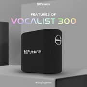HiFuture Vocalist 300 Speaker Black - HEB14-VOCLST300.BK