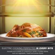 Nikai 4 Burner Gas Cooker 50x55cm Black - U3110NBFS