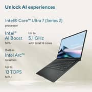 Asus Zenbook 14 (2025) Laptop - 2nd Series / Intel Core Ultra 7-255H / 14inch FHD+ / 512GB SSD / 16GB RAM / Shared Intel Arc Graphics / Windows 11 Home / English Keyboard / Jasper Grey / International Version - [UX3405CA-U7512]