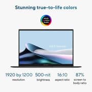 Asus Zenbook 14 (2025) Laptop - 2nd Series / Intel Core Ultra 7-255H / 14inch FHD+ / 512GB SSD / 16GB RAM / Shared Intel Arc Graphics / Windows 11 Home / English Keyboard / Jasper Grey / International Version - [UX3405CA-U7512]