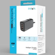 Pawa Solid Travel Charger Black - PW-TA65PDUK-BK