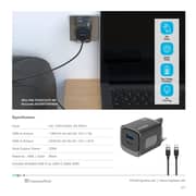 Pawa Travel Charger And Cable Black - PW-TC25CUUT-BK