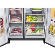 LG Side By Side InstaView Refrigerator 635L Matte Black - GC-X257CQEW
