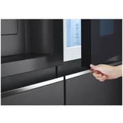 LG Side By Side InstaView Refrigerator 635L Matte Black - GC-X257CQEW