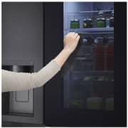 LG Side By Side InstaView Refrigerator 635L Matte Black - GC-X257CQEW