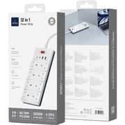 Wiwu 12-in-1 UK Power Strip 3250W - WIS009