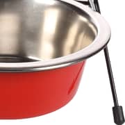 Flamingo Duo Twin Feeder Set 16cm Red/Black (Pack of 1pc) - 1245783100048