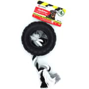 Flamingo Rubber Gladiator Tyre with Rope Black 15cm (Pack of 1pc) - 1245783100073