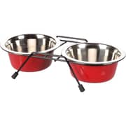 Flamingo Feeder Double Dog Bowl 800ml 16cm (Pack of 1pc) - 2017214150117