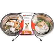 Flamingo Feeder Double Dog Bowl 800ml 16cm (Pack of 1pc) - 2017214150117