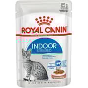 Royal Canin Indoor Gravy Wet Food For Sterilised Cats 85g - 2017398307443