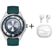 Xcell Classic 6 Smartwatch Green + Wireless Earbuds