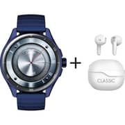 Xcell Classic 6 Smartwatch Blue + Wireless Earbuds