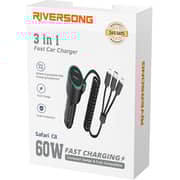 Riversong CC45 4in1 F/Car Chargr C&L BLK