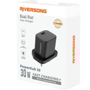 Riversong PowerKub 30 Wall Charger Black - AD136