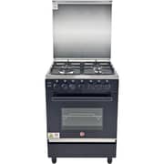 Hoover 4 Burner Gas Cooker 60x60cm Black - HGC-G604G-RB