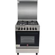 Hoover 4 Burner Gas Cooker 60x60cm Silver - HGC-G604G-RS