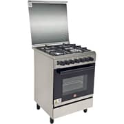 Hoover 4 Burner Gas Cooker 60x60cm Silver - HGC-G604G-RS