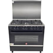 Hoover 5 Burner Gas Cooker 90x60cm Black - HGC-G95G-RB