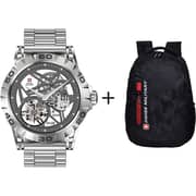 SM Dom2 Metal Strap SLV+LBP87 BackPack