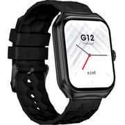 Xcell G12 Smartwatch B/F W/BLK Sil Strap