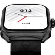 Xcell G12 Smartwatch B/F W/BLK Sil Strap