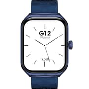 Xcell G12 Smartwatch B/F W/Blu Sil Strap