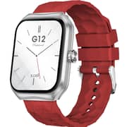 Xcell G12 Smartwatch S/F W/Red Sil Strap
