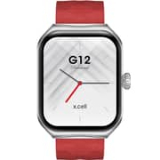 Xcell G12 Smartwatch S/F W/Red Sil Strap