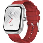 Xcell G12 Smartwatch S/F W/Red Sil Strap