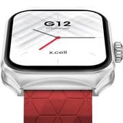 Xcell G12 Smartwatch S/F W/Red Sil Strap